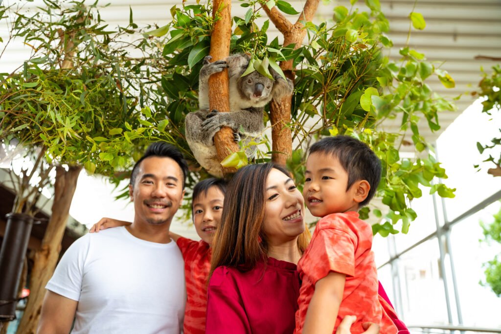 Family visiting WILD LIFE Sydney Zoo Review Family visiting WILD LIFE Sydney Zoo Review